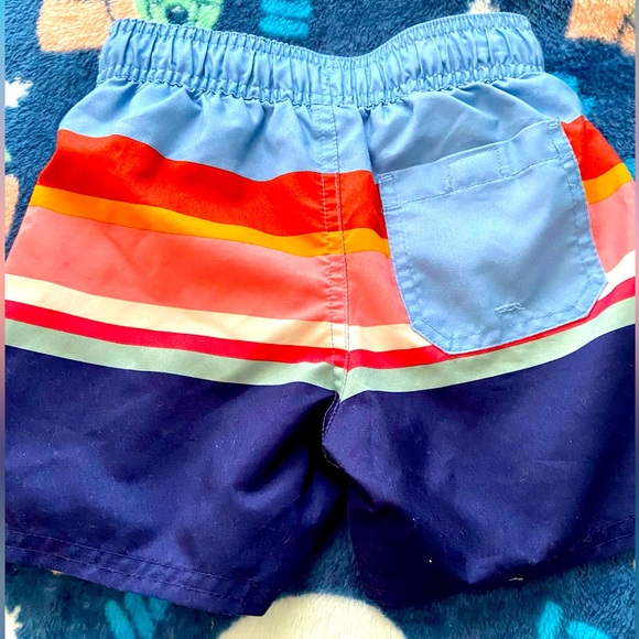 Cat & Jack 3T Striped Bathing Suit Shorts - Picture 2 of 3